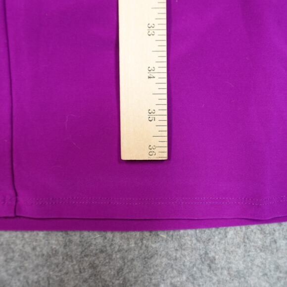 Ralph Lauren Dress Womens 8 Jersey Twist Front Sheath Ruched Midi Pink Stretch - Picture 8 of 9